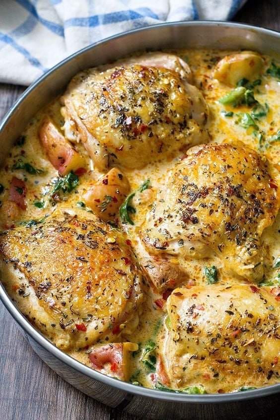 One Pan Chicken &&nbsp;Potatoes