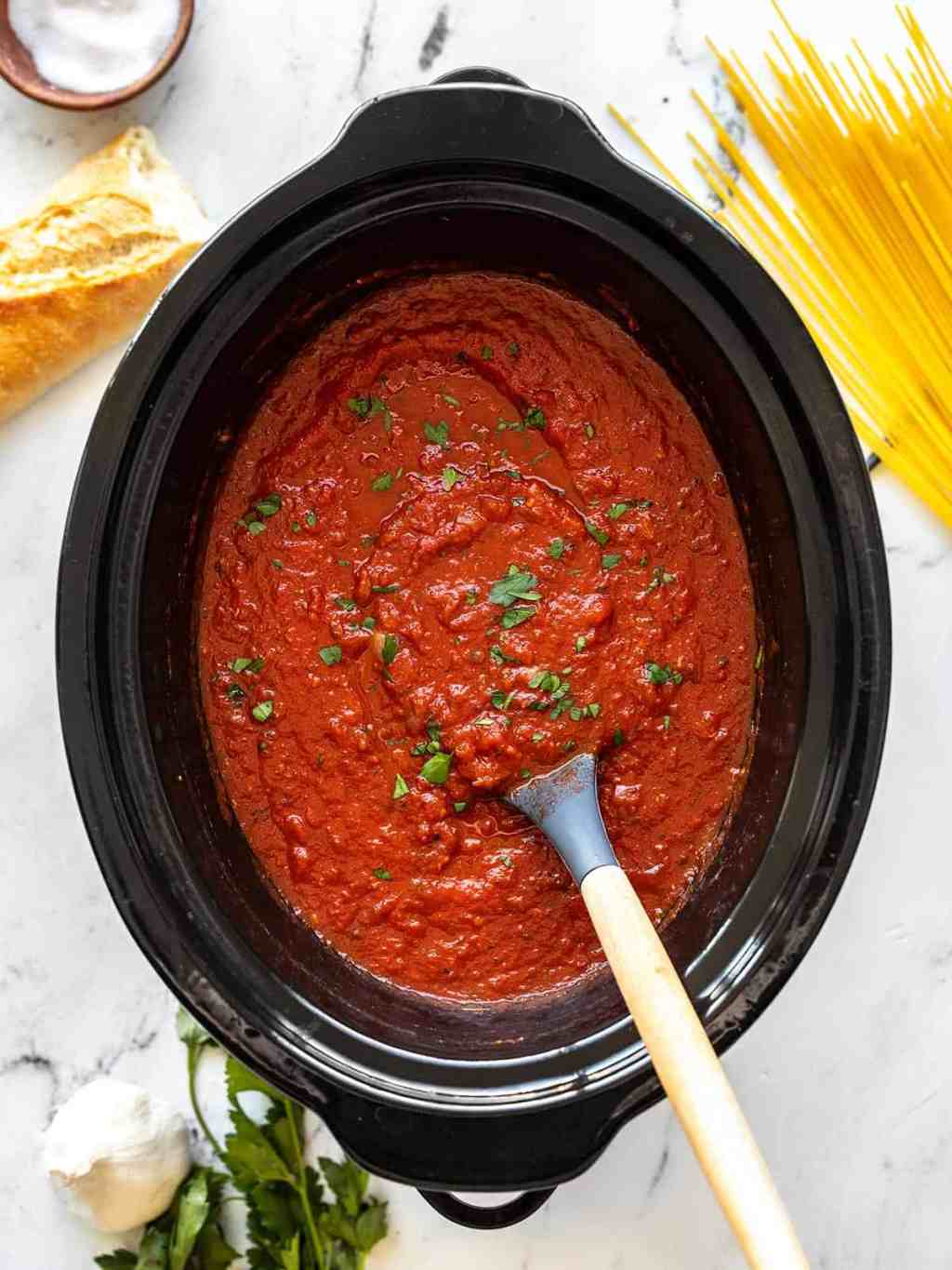 SLOW COOKER SPAGHETTI&nbsp;SAUCE