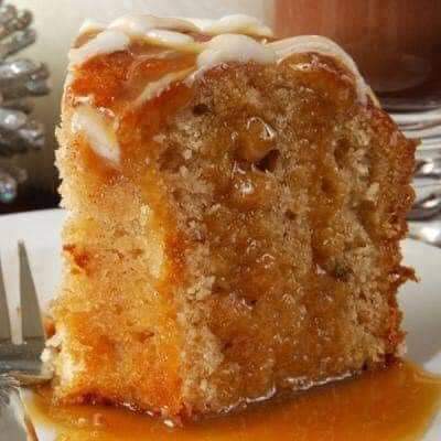 Moist Apple Cake With Caramel Topping&nbsp;Recipe