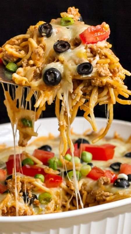 Mexican Spaghetti Bake&nbsp;Casserole