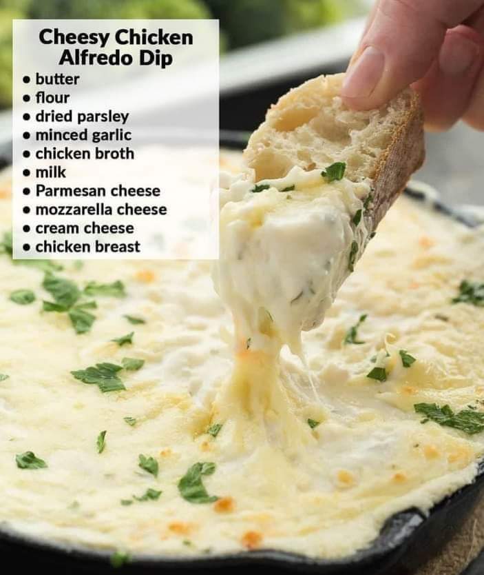 Cheesy Chicken Alfredo&nbsp;Dip