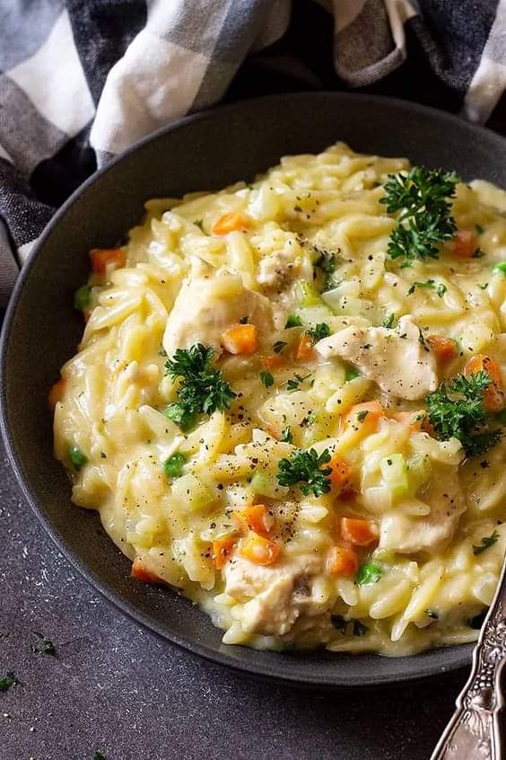 Creamy Chicken Orzo