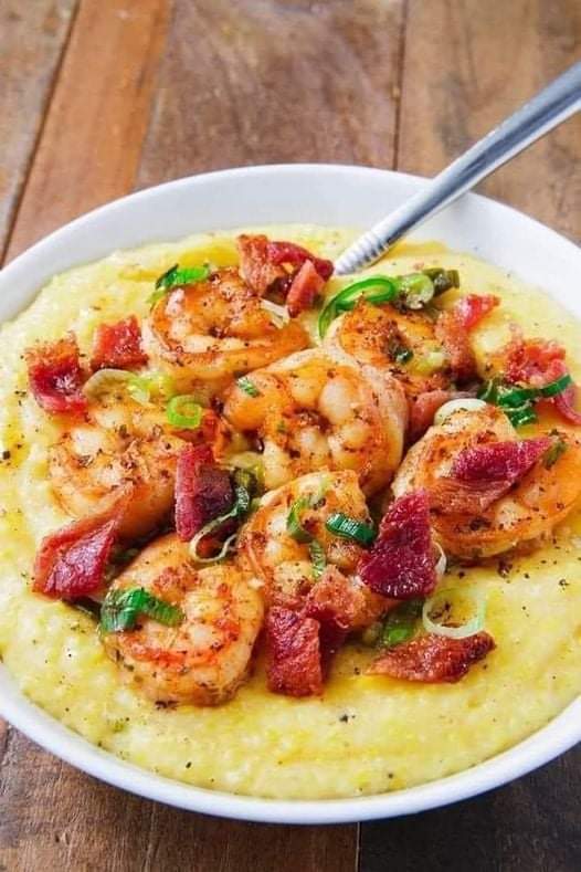 Bacon Shrimp and Cheddar&nbsp;Grits