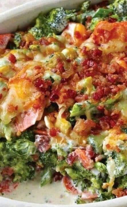 CREAMY BROCCOLI BACON&nbsp;BAKE