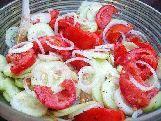 Marinated Cucumbers, Onions, and&nbsp;Tomatoes
