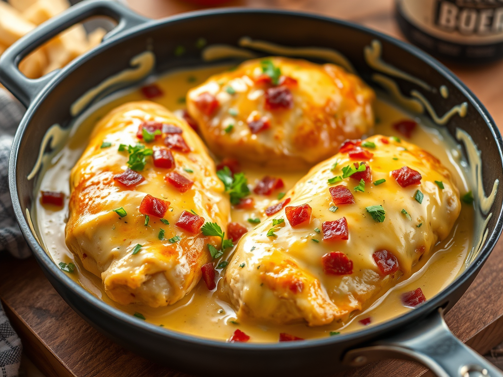 Creamy Beer Cheese Chicken&nbsp;🍺🧀